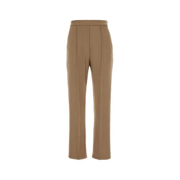 Max Mara Women Camel Stretch Nylon Teismo Pant